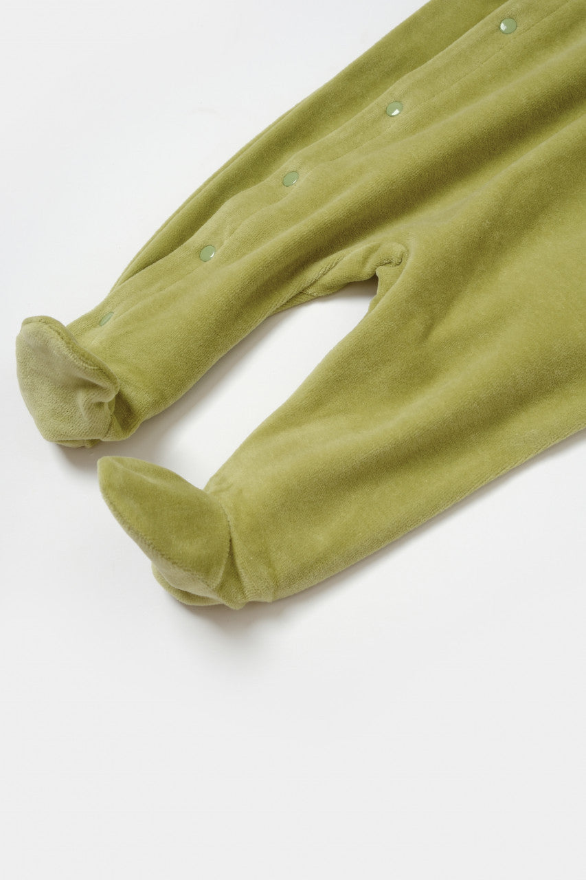 Salopeta Elefant cu maneca lunga si gluga din 80%bumbac organic si 20% poliester - , BabyCosy